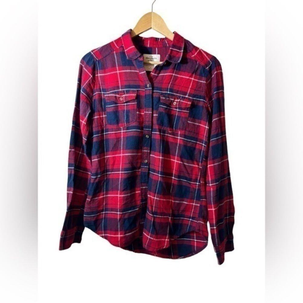 ABERCROMBIE & FITCH l button up plaid shirt small